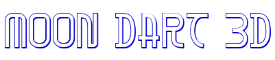 Moon Dart 3D шрифт